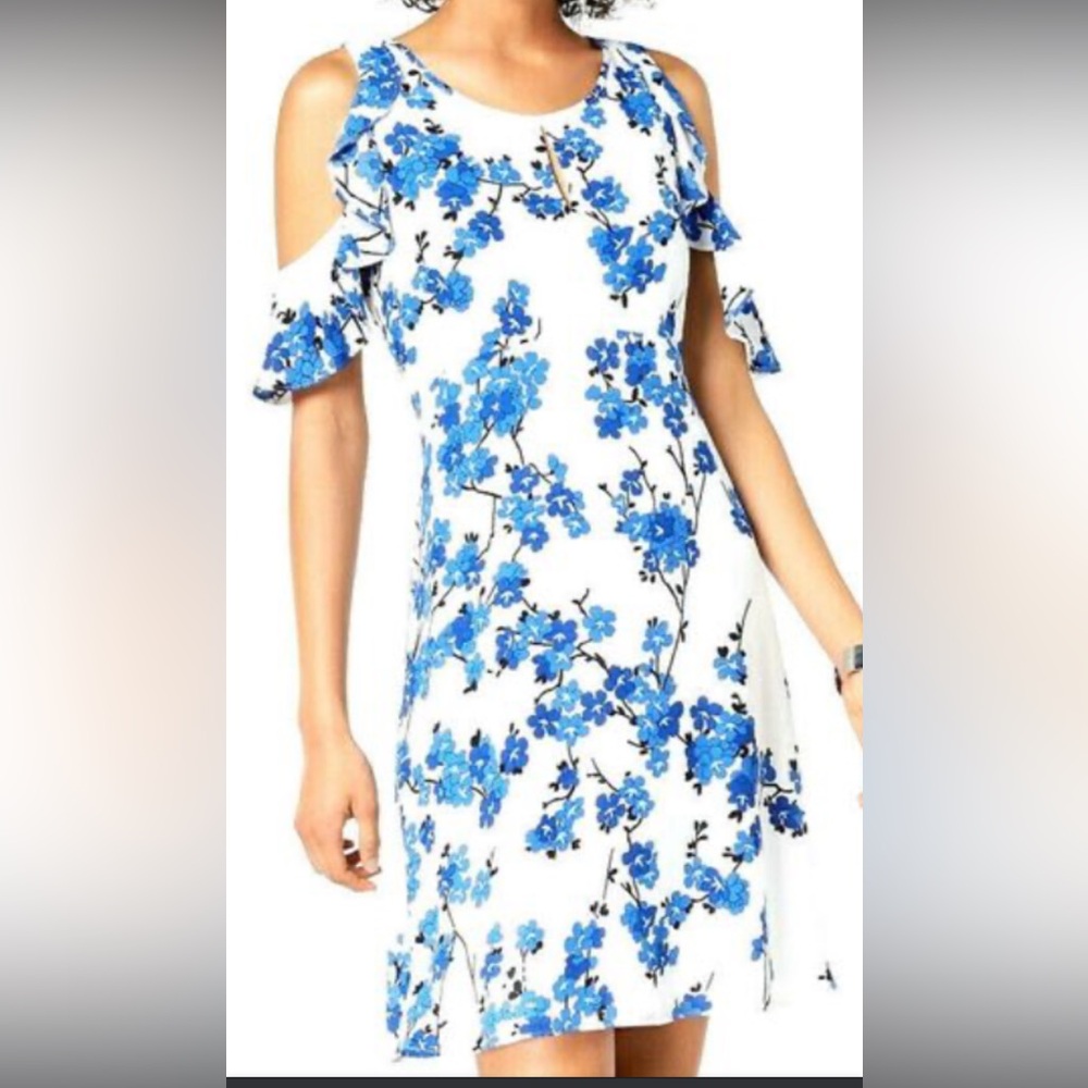 Nine West Blue and White floral dress.